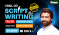 do youtube and explainer video scriptwriting