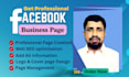 create facebook business page and page setup