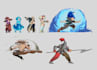 create game characters in every style pixel art for you