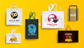 design custom shopping bag, tote bags