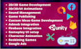 develop 2d and 3d unity games for the mobile platform