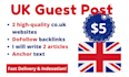 publish and write guest post articles on UK websites with backlinks