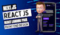 create react js fully functional website in 1 day