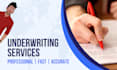provide underwriting for mca companies and funders
