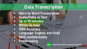 transcribe upto 60m audio video within  24 hour