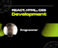 create a website using HTML, CSS, react