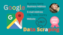 google maps data scraping