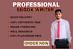 write a professional ebook, self help book, ghost ebook writer, kindle ebook