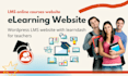 create lms elearning website, and educational course website learndash