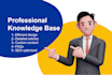 create knowledge base and faqs