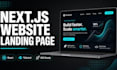 build a modern next js website or landing page with react and tailwind