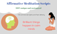 write custom affirmation meditation script