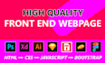 psd to html using html css javascript bootstrap jquery