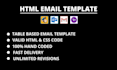 make editable HTML email template, email newsletter template