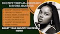 be your shopify virtual assistant store manager for pod and dropshipping website