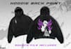design anime streetwear hoodie back print for clothing brands