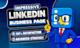 create an impressive linkedin business page