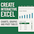 create dynamic excel charts, graphs and pivot tables