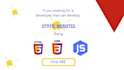 develop static websites using HTML5, css3, and javascript