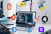 django, python, react js websites as a full stack developer
