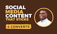 create social media content, videos, reels and graphics
