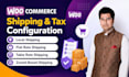 setup and configure woocommerce shipping and fix issues