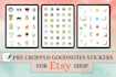 create goodnotes pre cropped digital stickers book for etsy shop