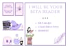 beta read your fiction novel and give honest reviews