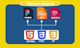 do frontend web development in HTML CSS javascript