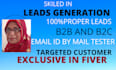do prospective leads generation with email list
