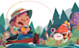 draw flat art children book illustration