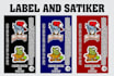 create cannabis, marijuana pre roll label and mylar bag