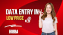 do data entry  in low price