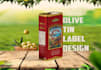creat professional olive oil box and label