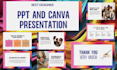 give designer ppt and canva presentation your presentation