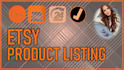 create product listings for your etsy store