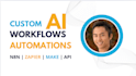 automate repetitive tasks using n8n, make, zapier and apis