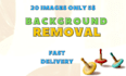 remove the image background with fast delivery