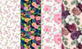 design textile, floral, abstract, geometrical, repeat pattern