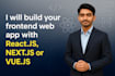 develop your reactjs or vuejs frontend website