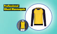 do ghost mannequin, flat lay image editing,apparel photo editing