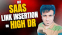 do link insertion on 60 plus DR saas websites