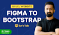 convert figma to website design in HTML bootstrap