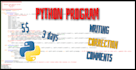 write a python program or tool