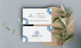 do brand identity business card design with digital qrcode