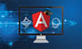 develop angular front end web app
