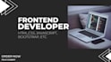 be your front end developer using html, css, bootstrap