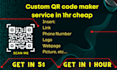do custom qr code maker service in 1hr