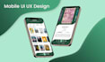 design creative and minimalist UI UX for mobile app