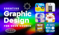 design creative graphic design for your church for one month